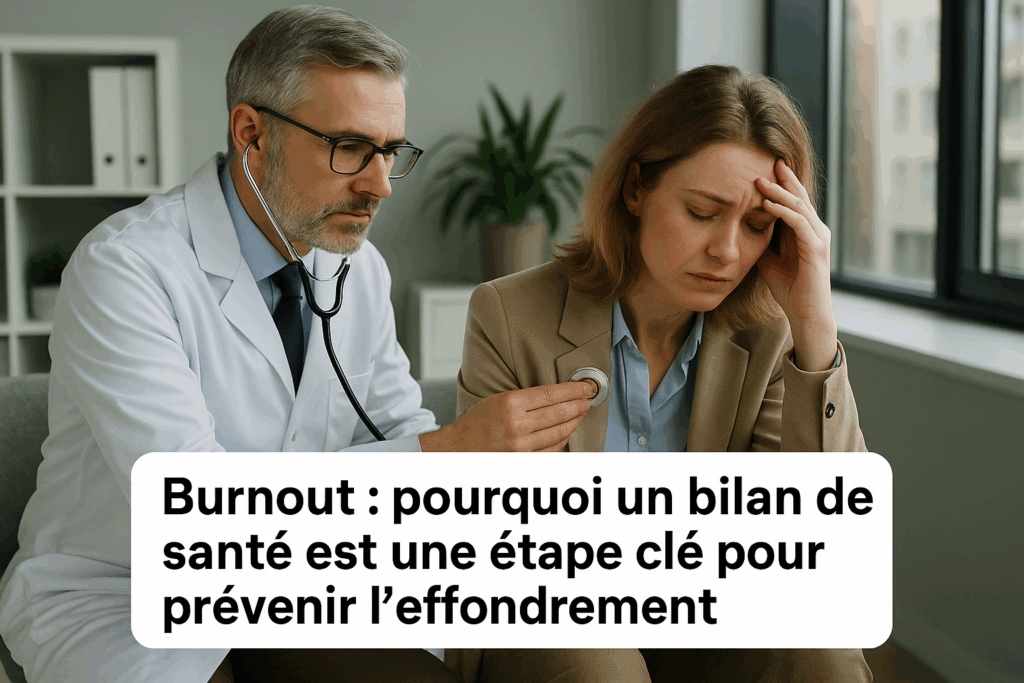 Burnout : pourquoi un bilan de santé est une étape clé pour prévenir l’effondrement